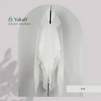 Yukafi - DAISY KHIMAR Hijab Istan Syari Premium Jilbab Pesta Pengajian Haji Umroh Ceruty 2 Layer Jum