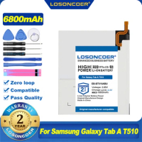 100% Original LOSONCOER 6800mAh EB-BT515ABU Tablet Battery For Samsung Galaxy Tab A T510 SM-T515 Tablet PC
