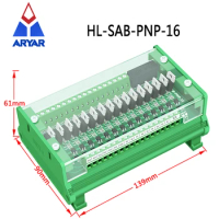 16 way PLC amplifier board isolation board protection board with cover Relay Module Controller dust cover