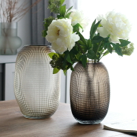 花瓶玻璃透明水養插花花器現代輕奢客廳富貴竹水培器皿
