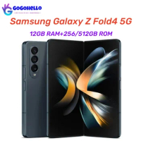 Original Samsung Galaxy Z Fold 4 Fold4 5G F936 7.6" AMOLED 12GB RAM 256/512GB ROM Snapdragon NFC 95% New Unlocked Cell Phone