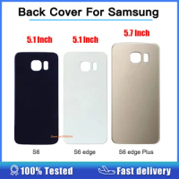 Back Cover For Samsung Galaxy S6 Back G920 Battery Cover Housing S6 Edge G925 S6Edge Plus G928 Back Case S6 Edge Plus + sticker