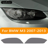 Car Headlight Tint Smoked Black Protective Film Front Light Transparent Vinyl TPU Stickers For BMW M3 E90 E92 M3 E93 2007-2013