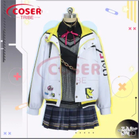 COSER TRIBE Anime Game NIJISANJ Maria Marionette Diffuse Exhibition Halloween Carnival Role CosPlay Costume Complete Set