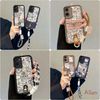 เคสโทรศัพท์, สำหรับ realme 9i 4g, วัสดุหนัง TPU, พร้อมสายคล้องคอ, กันกระแทก, BBND