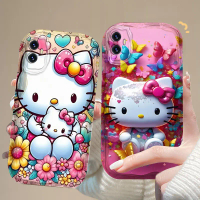เคสโทรศัพท์สำหรับ VIVO T1 5G SNAPDRAGON 778G, ดีไซน์ Hello Kitty, วัสดุ TPU ซิลิโคนนิ่ม, กันกระแทก, 