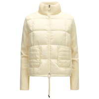 【MONCLER】秋冬新款 女款 羽絨羊毛拼接外套-白色(0號USA-XS、1號USA-S、2號USA-M、3號USA-L)