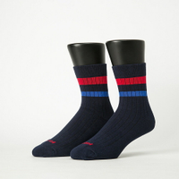 FOOTER 都會雙色線條薄襪 除臭襪 運動襪 襪子 短襪(男-ZH65L)