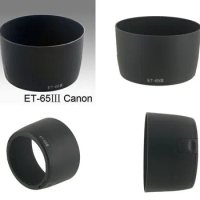 10PCS ET-65 III Lens Hood For Canon EF 135mm f/2.8 85mm f/1.8 100mm f/2 70-210mm f/3.5-4.5 Lens Accessories