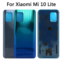 Back Battery Cover For Xiaomi Mi 10 Lite Rear Glass for Mi10 Lite 5G Housing Door Case For Xiaomi Mi 10 Lite Battery Cover Case