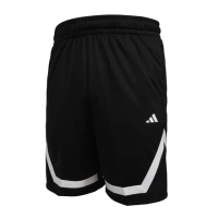 【adidas 愛迪達】男籃球短褲-運動短褲 休閒 愛迪達 吸濕排汗 黑(IX1850)