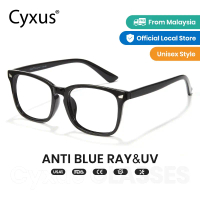 [LOCAL SELLER]Cyxus Blue Light Glasses Computer Gaming Eyeglasses Square Frame for Women Mens 8082