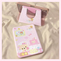 【IN stock pillowcase】 Kawaii Rilakkuma IPad 11 Tablet Protective Cover Cartoon 360 Rotation Air7 Pen