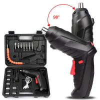 47 In 1 Cordless Electric Screwdriver Set With LED Lights 220RPM 3NM Torque USB Rechargeable Drill Driver Power Tool Bit Set