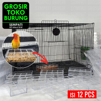 SEMPATI GROSIR Wadah Pakan Koloni Akrilik Sempati Cepuk Ram Per Pack Lusin Isi 12 Pcs Tempat Makan T