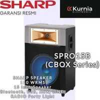 SHARP CBOX-SPRO15B / CBOXSPRO15B /SPRO Series 15 Inch Speaker Bluetooth karaoke