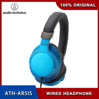 100% Original Audio-Technica ATH-AR5iS Wired Headphone Hifi Foldable Remote Control With Mic Hifi Earphone