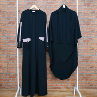 Marwa Set Dress & french khimar by aiza zalifa
