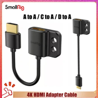SmallRig Ultra Slim 4K HDMI-compatible Adapter Cable A to A/C to A /D TO A for BMPCC 4K &amp; 6K/for Sony A7SIII/for Panasonic