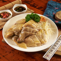 【興蓬萊台菜】｛連續四年米其林餐盤推薦｝《白斬放山雞》每份750公克