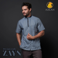 Azlan Indonesia Kemeja Koko Pria Zayn Lengan Pendek