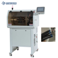 EASTONTECH EW-12G Movable Fully Automatic 8-15mm OD Tube Tape Wrapping And Cutting Machine High Speed Pipe Cutter