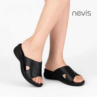 Sandal Wanita Wedges Sofia Sendal Selop Slip On Kulit 40 SOFIA - HITAM