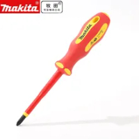 Makita Insulated Screwdriver High Voltage 1000V Electrician Ssize Modification Tapered Screwdriver Makita Hand Tool B-66139