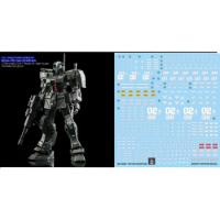 for HG 1/144 RGM-79S GM Spartan High Grade HGUC Fukuchi Mobile Suit Station OYW Water Slide Pre-Cut UV Light React Decal Sticker