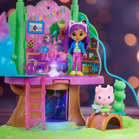 【Gabby’s Doll House】蓋比的娃娃屋 精靈喵的花園樹屋(變色小夜燈)