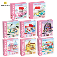 Keeppley Sanrio Assembly Toy Building Block Kuromi Cinnamoroll Mymelody Model Decoration Education Game Graphics Birthday Gift