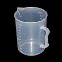 250/500/1000/2000ml Transparent Kitchen Laboratory Plastic Measuring Cup Graduated Volumetric Container Tool 1 Pcs