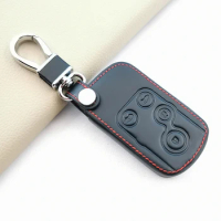 For Honda Spada StepWgn RG1 Freed Spike Ge6 Fit Jazz Shuttle GP2 New Leather Car Remote Case Key Cover 4 Buttons Keyless Shell