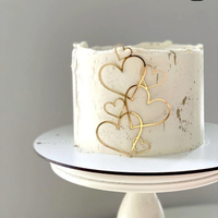 直式多心蛋糕插 情人節 紀念日 蛋糕插牌 烘焙裝飾 擺件 慶生 佈置 生日 蛋糕裝飾