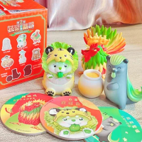 Genuine Vegetable Animal Fairy Blind Box Dodowo Wild Vegetable Goblin Cabbage Dog Amime Figure Mystery Box Guess Bag Toys Gifts