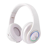 Tai nghe không dây giảm tiếng ồn Tai nghe bluetooth 5.0 RGB ánh sáng Tai nghe LED Super Bass Over Ea