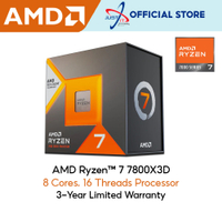 โปรเซสเซอร์ AMD RYZEN 7 7800X3D 4.2GHZ 8 คอร์ 16 เธรด AM5