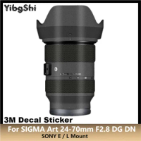 For SIGMA Art 24-70mm F2.8 DG DN for SONY E / L Mount Lens Sticker Protective Skin Decal Film Protector Coat 24-70 F/2.8 DGDN