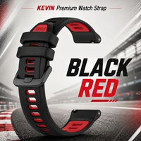KEVIN Tali Jam Tangan Seiko Prospex Mini Turtle 42.3mm Lug 20mm | Sporty Strap TTC black red