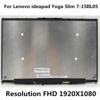 Original 15.6'' For Lenovo ideapad Yoga Slim 7-15IIL05 82AA FHD 1920×1080 LCD Display Touch Screen Digitizer assembly