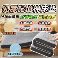 【捷泰家居】180x200 A類針織乳膠記憶棉床墊9公分(記憶海綿 乳膠床墊 雙人加大尺寸 IKEA美規)