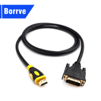 24K Gold Plated HDMI Male to DVI(24+1) Male Adapter Cable Multimedia dvi Projector DVD Player Computer