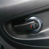 For Nissan NV200 2010-2018 Carbon Fiber ABS Car Door Interior Handle Bowl Protector Cover Trim Accessories
