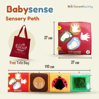 Foxandbunny - Baby Sensory Path Montessori Mainan Edukasi Tummy Time untuk Stimulasi Multi Indera da