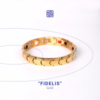 Gelang Kesehatan Original 100% Racabel Fidelis Full Emas untuk Pria dan Wanita - Terapi Germanium