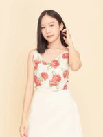 เสื้อสายเดี่ยว รุ่น Tsubaki สีขาว