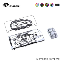 Bykski Backplate Full Kit Water Cooling Block For ZOTAC Geforce RTX 3090/3080/3080Ti Trinity GAMING OC Card,N-ST3090XG-TC-V2