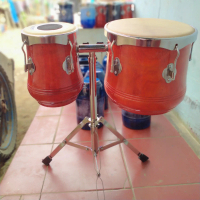 ketipung kendang dangdut koplo kayu mahoni plus stand