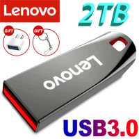 Lenovo USB Flash Drives Pen Drive 2TB 1TB Memory Waterproof U Disk High-Speed USB 3.0 Data Transmission Metal USB Flash Drive