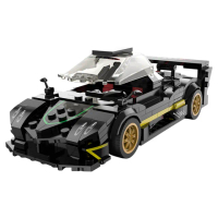 【瑪琍歐】1:28 帕加尼Zonda R Bricks積木模型車-黑色/93900-B(車頂可拆卸)